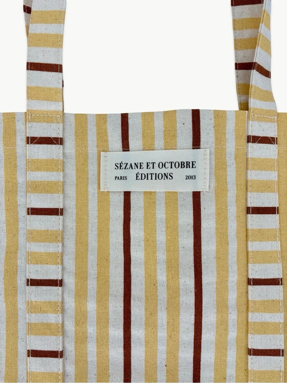 Sézane Yellow Striped Tote & Floral Gift Pouch Bundle Canvas Shopper NWT